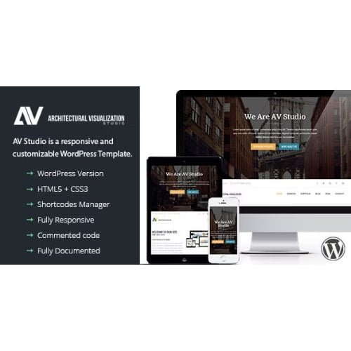 AV Studio One Page WordPress Theme