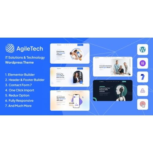 Agiletech IT Solutions Service WordPress Theme Nulled