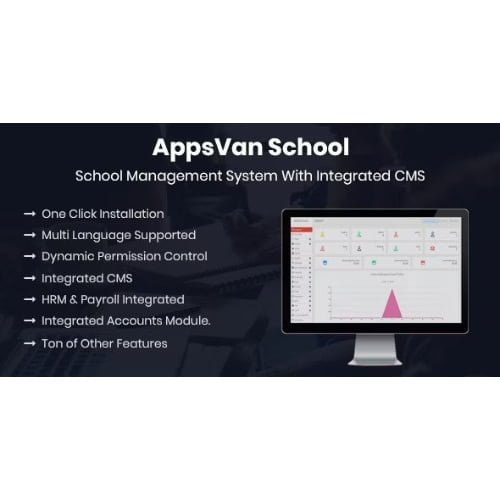 AppsVan School School Management System With Integrated CMS