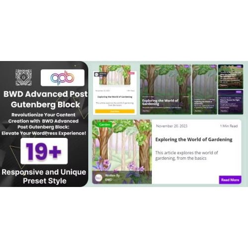 BWD Advanced Blog Post Block Plugin For Gutenberg