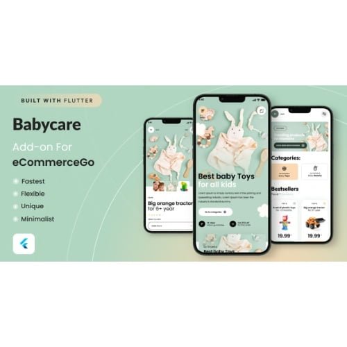 BabyCare Mobile Apps for eCommerceGo SaaS