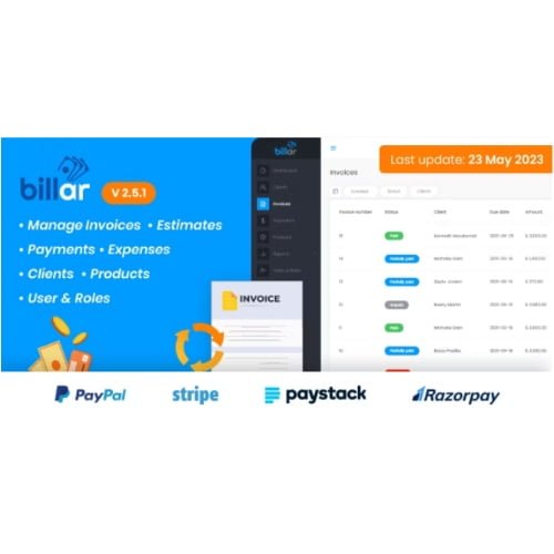 Billar Invoice Management System Free Download