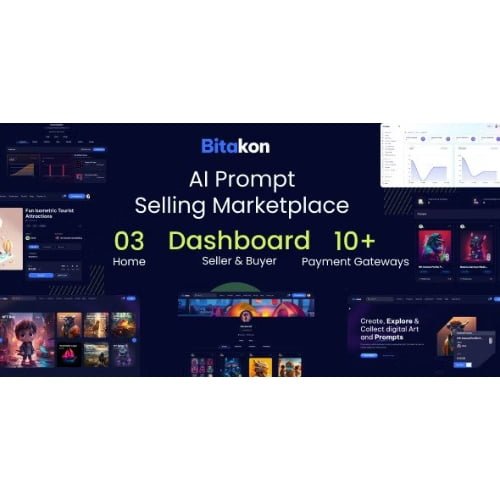 Bitakon AI Prompt Buy Selling Marketplace Multi Seller