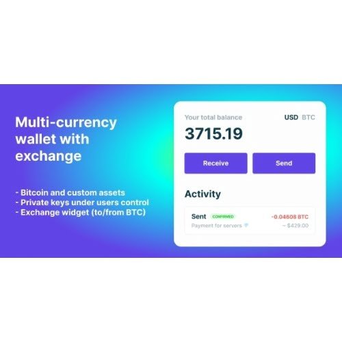 Bitcoin Ethereum ERC20 crypto wallets with exchange Nulled
