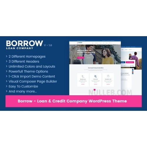 Borrow Loan Company Responsive WordPress Theme