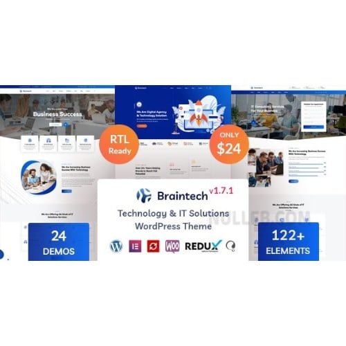 Braintech Technology IT Solutions WordPress Theme