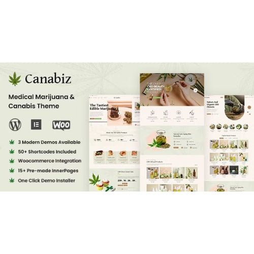 Canabiz Weed Medical Marijuana Cannabis Shop Theme