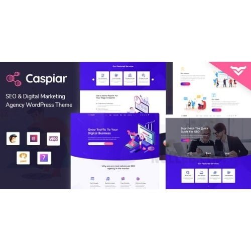 Caspiar Digital Marketing Agency WordPress Theme