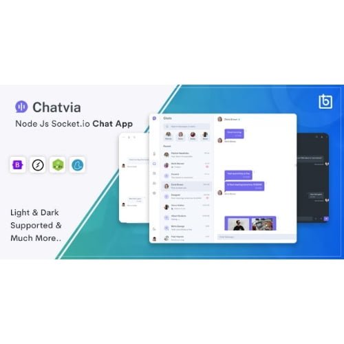 Chatvia Nodejs Socket.io Chat App by Themesbrand Nulled