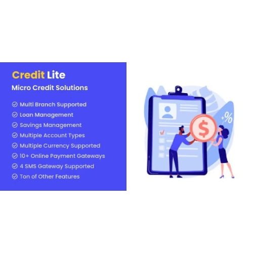 Credit Lite Multi Branch Loan Savings Management System