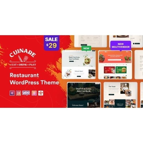 Cuinare Multivendor Restaurant WordPress Theme Nulled