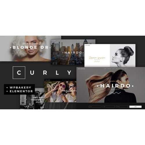 Curly A Stylish Theme for Hairdressers and Hair Salons