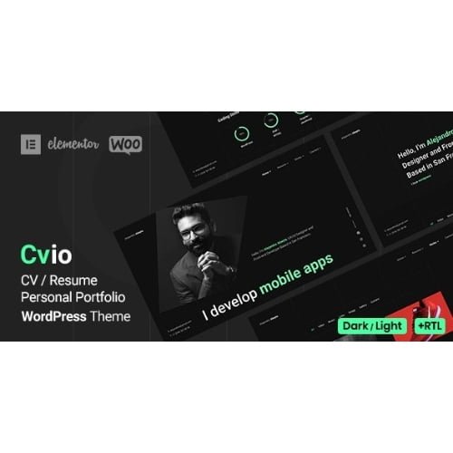 Cvio Personal Portfolio WordPress Theme Nulled