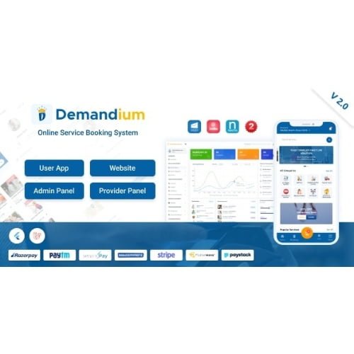 Demandium Multi Provider On Demand Handyman Home service App with admin panel Free Download 1