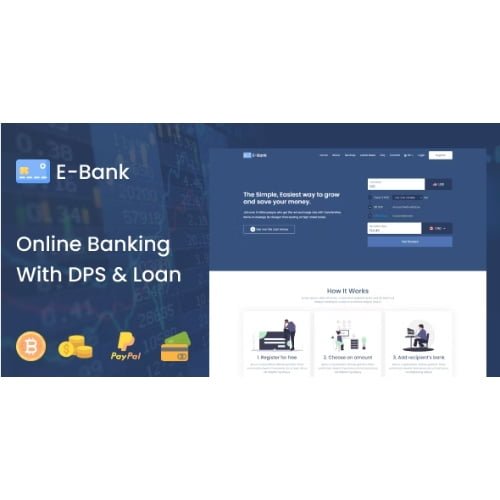 E Bank Nulled Complete Online Banking System With DPS Loan Free Download