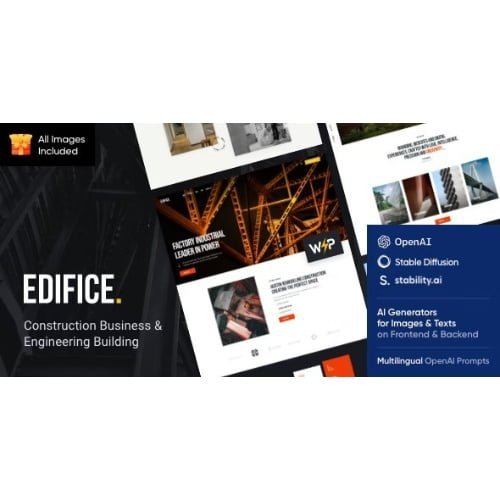 Edifice Construction Building WordPress Theme