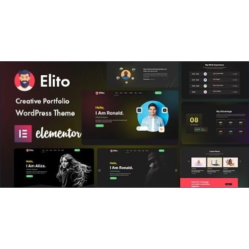 Elito Creative Portfolio WordPress Theme Free Download 1