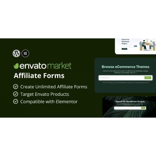 Envato Market Affiliate Forms for Elementor