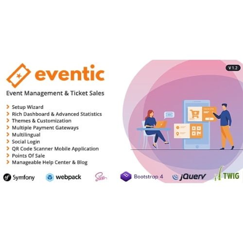 Eventic Ticket Sales Event Management System Nulled