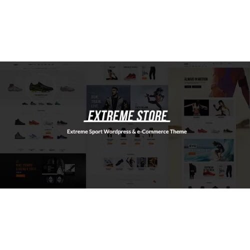 Extreme Sports Clothing Equipment Store WordPress Theme