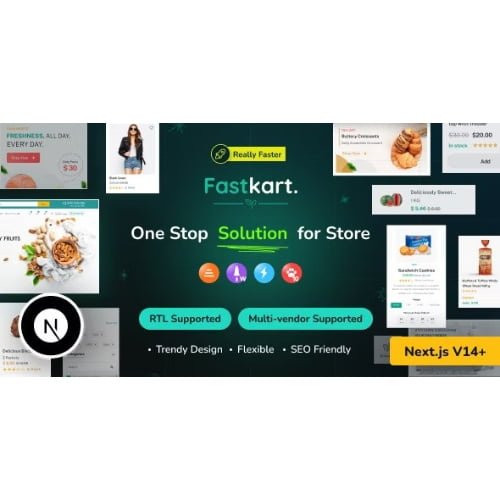 Fastkart Single or Multivendor Ecommerce with React Next JS Laravel REST API 1