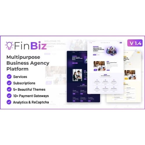 FinBiz Multipurpose Business Agency Platform Nulled