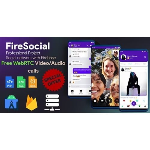 FireSocial Firebase Social Network Free Download