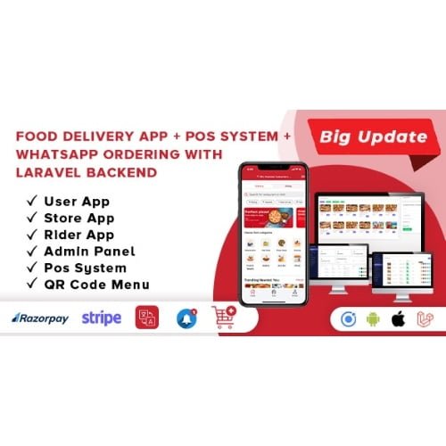 Food Delivery App A Complete Ready to Use MultiStore Mobile AppAndroid ios Website