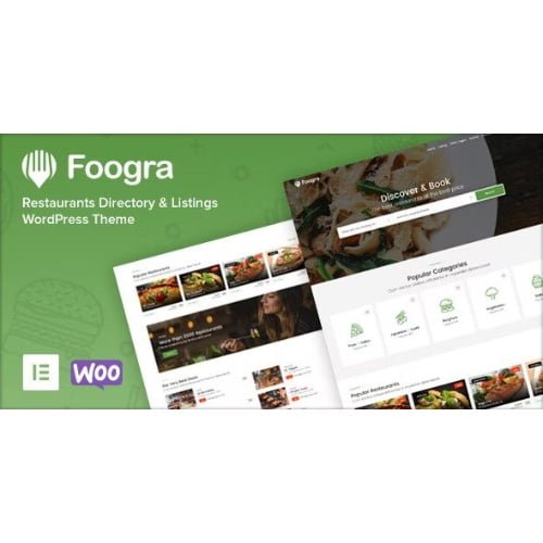 Foogra Restaurants Directory Listings WordPress Theme