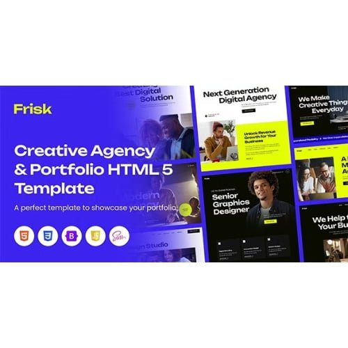 Frisk Creative Agency Portfolio Template