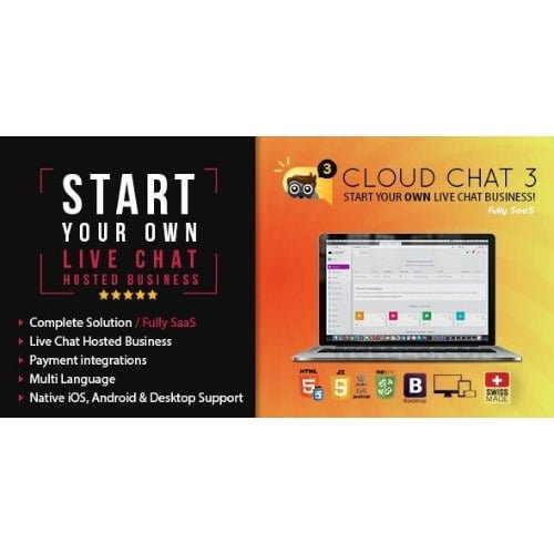 Fully SaaS Live Support Chat Cloud Chat 3