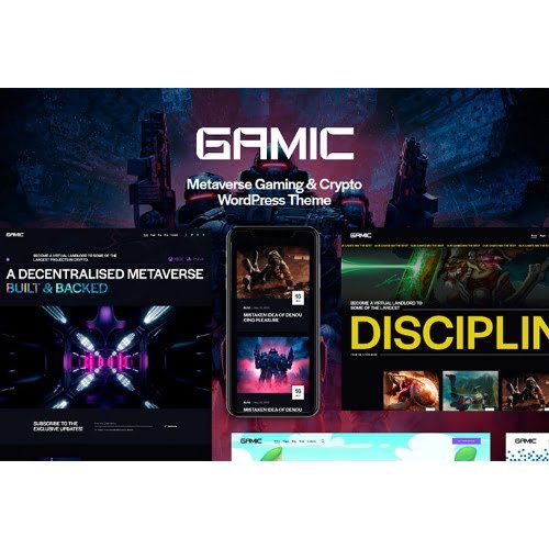 Gamic Metaverse Gaming Crypto WordPress Theme Nulled