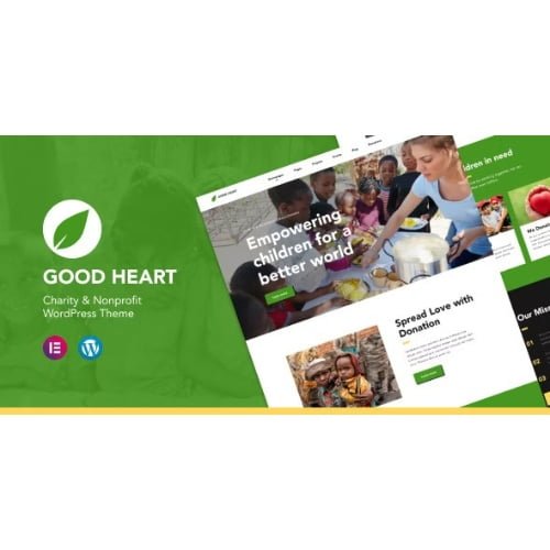 GoodHeart Charity Nonprofit Elementor WordPress Theme