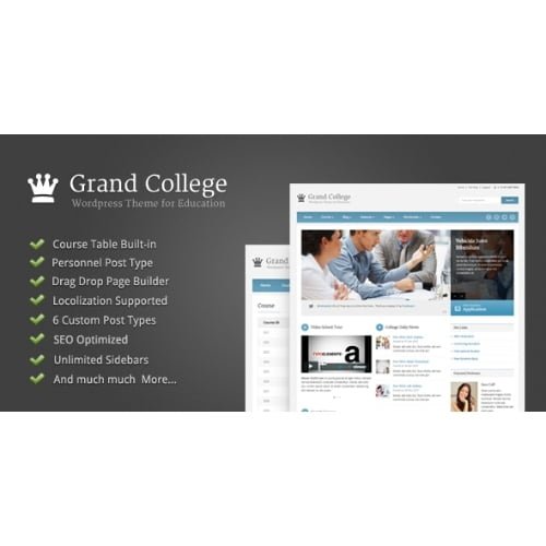 Grand College Wordpress Theme For Education