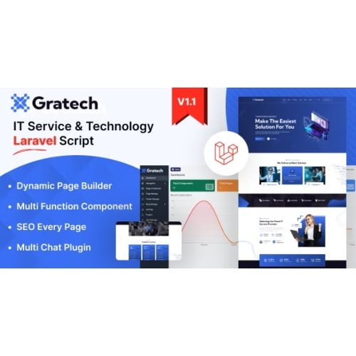 Gratech – IT Service And Technology With Component Page Builder