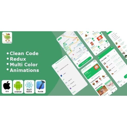 Grocery App Grocery Delivery App React Native iOS Android App Template