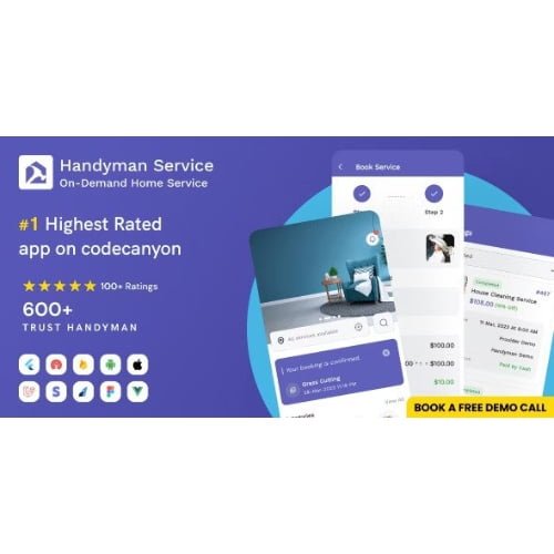 Handyman Service On Demand Home Service Flutter App with Complete Solution