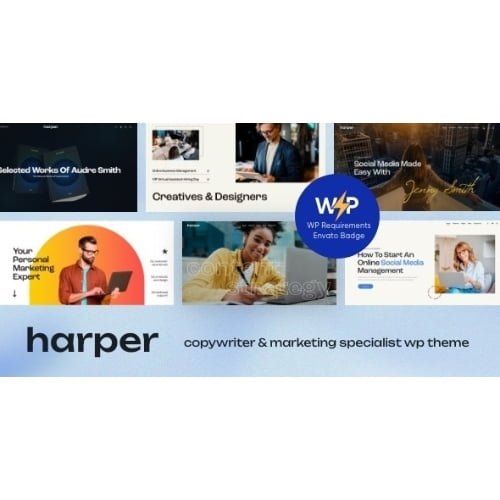 Harper Copywriter Marketing Specialist WordPress Theme Nulled