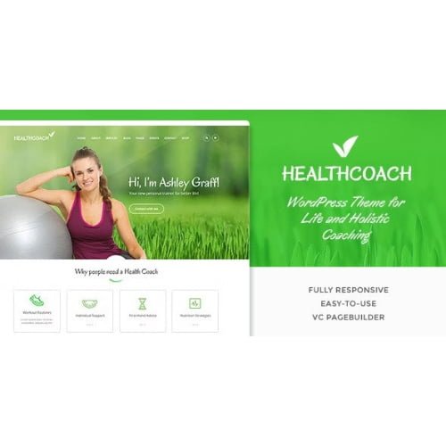 Health Coach Personal Trainer WordPress theme