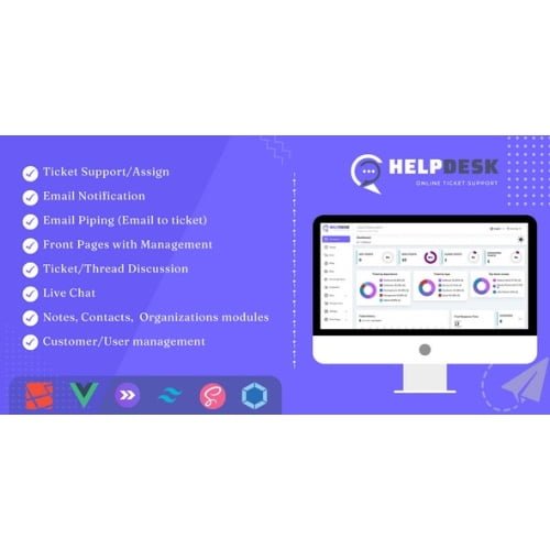 HelpDesk Online Ticketing System with Website ticket support and management Nulled