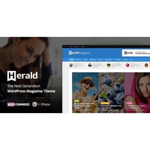Herald Newspaper News Portal WordPress Theme Nulled