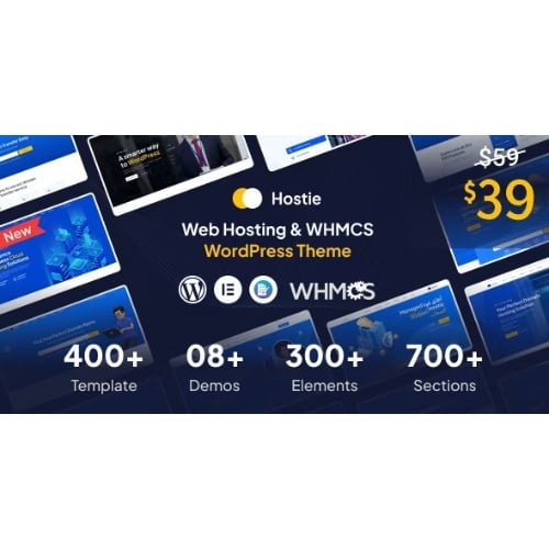 Hostie Web Hosting WHMCS WordPress Theme