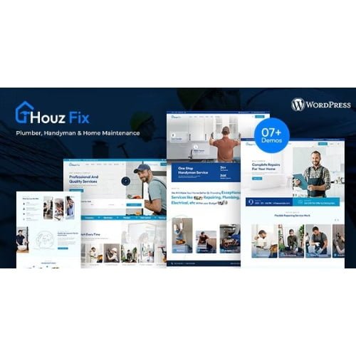 HouzFix Plumber Handyman Services WordPress Theme