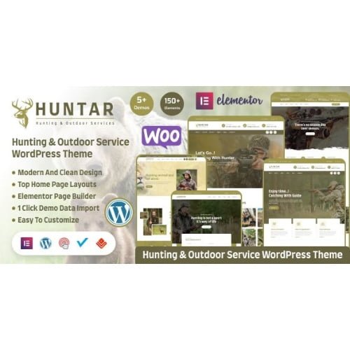 Huntar Hunting Outdoor WordPress Theme