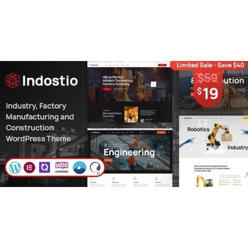 Indostio Factory and Manufacturing WordPress Theme 1