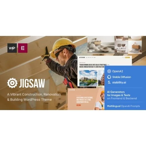 Jigsaw Building Construction WordPress Theme