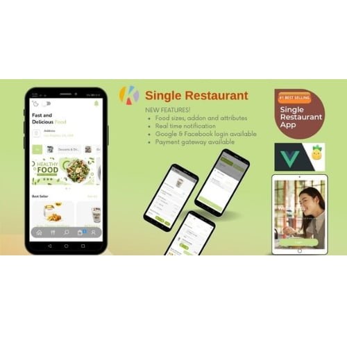 Karenderia 2 Single Restaurant Website Food Ordering and Restaurant Panel Nulled