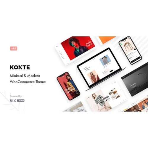 Konte Minimal Modern WooCommerce WordPress Theme Nulled