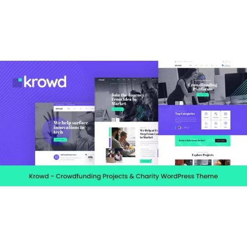 Krowd Crowdfunding Charity WordPress Theme
