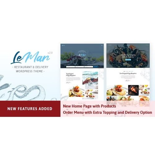 LeMar Seafood Restaurant WordPress Theme
